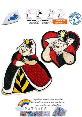 Patch regina cuori alice - patch, di