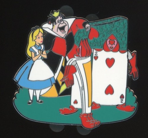 Spilla alice regina cuori - regina, di